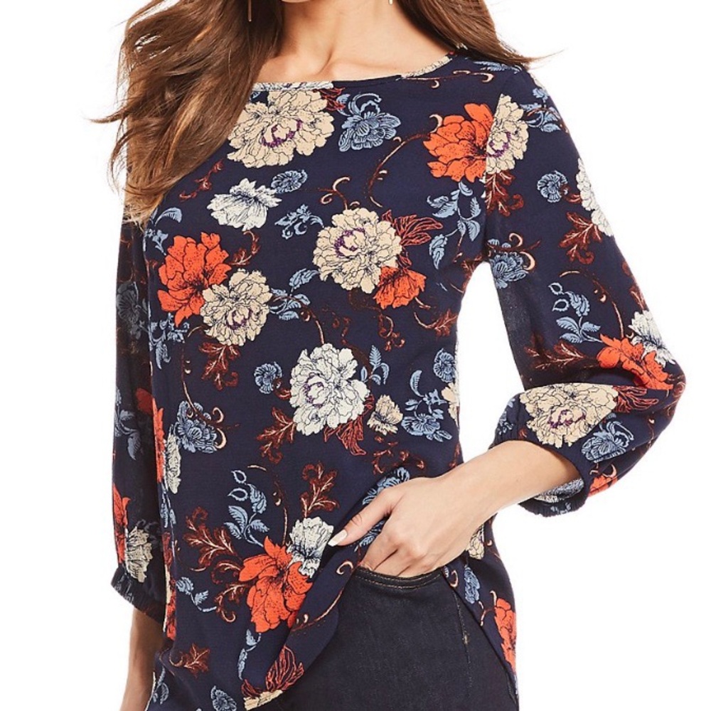 🐝 Bobeau Floral Blouse